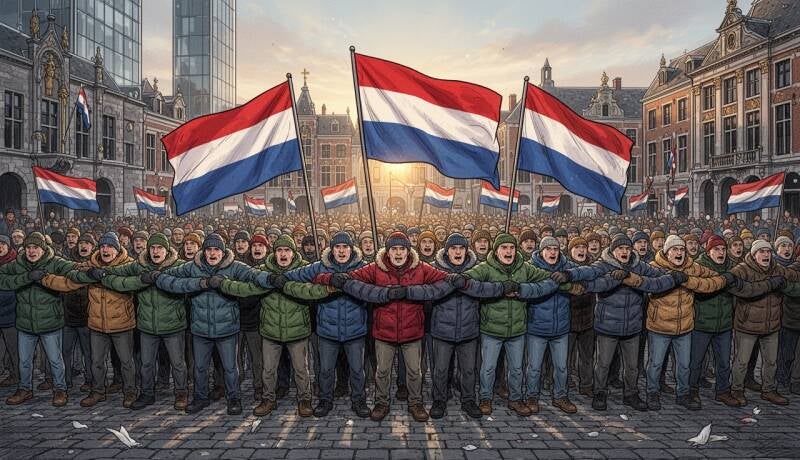Vlag & mensen 007