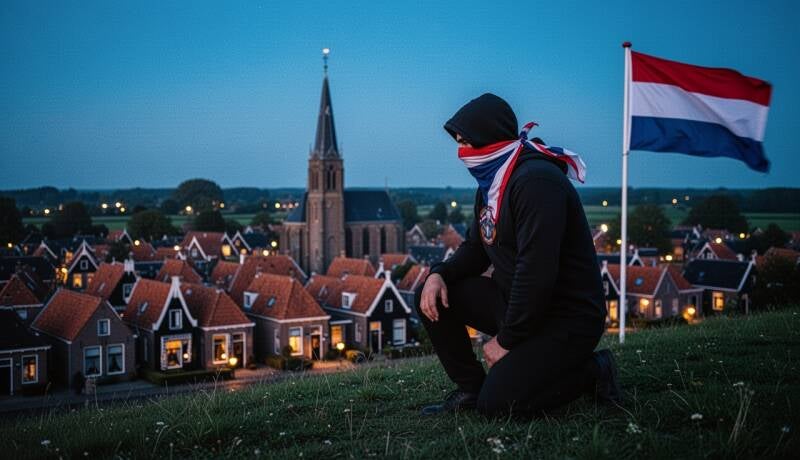 Vlag & mensen 012