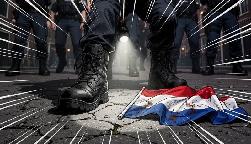 Vlag & mensen 058